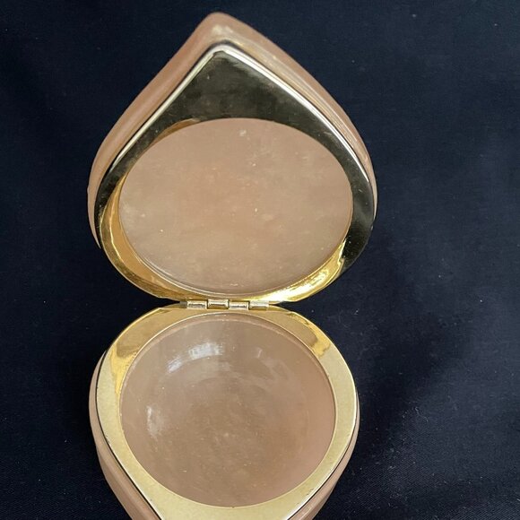 Limoges Pale Pink Genuine Alabaster Trinket Dish Hand Carved and Engraved Floral - Picture 5 of 8